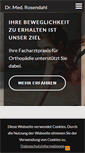 Mobile Screenshot of praxis-rosendahl.de